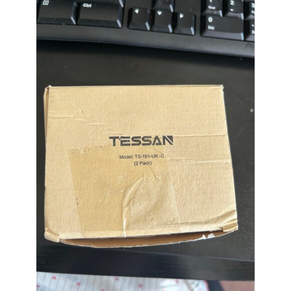 Brand new TESSAN TS-161-UK-C Type G Travel Adapter (2 Pack). Hard to find in US - Picture 1 of 9